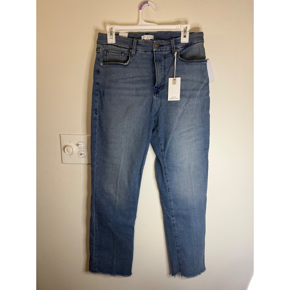 Good‎ American Good Legs Straight Denim Size 29/8 NWT $139 MSRP